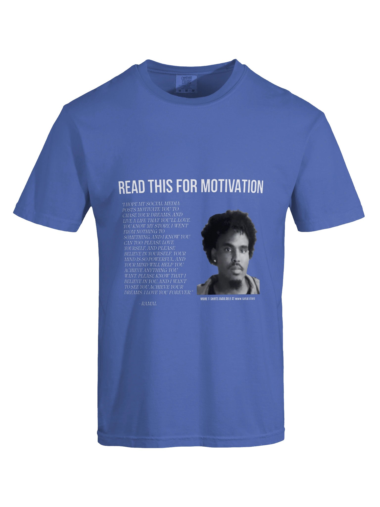 BLUE MOTIVATIONAL T-SHIRT product image (9)