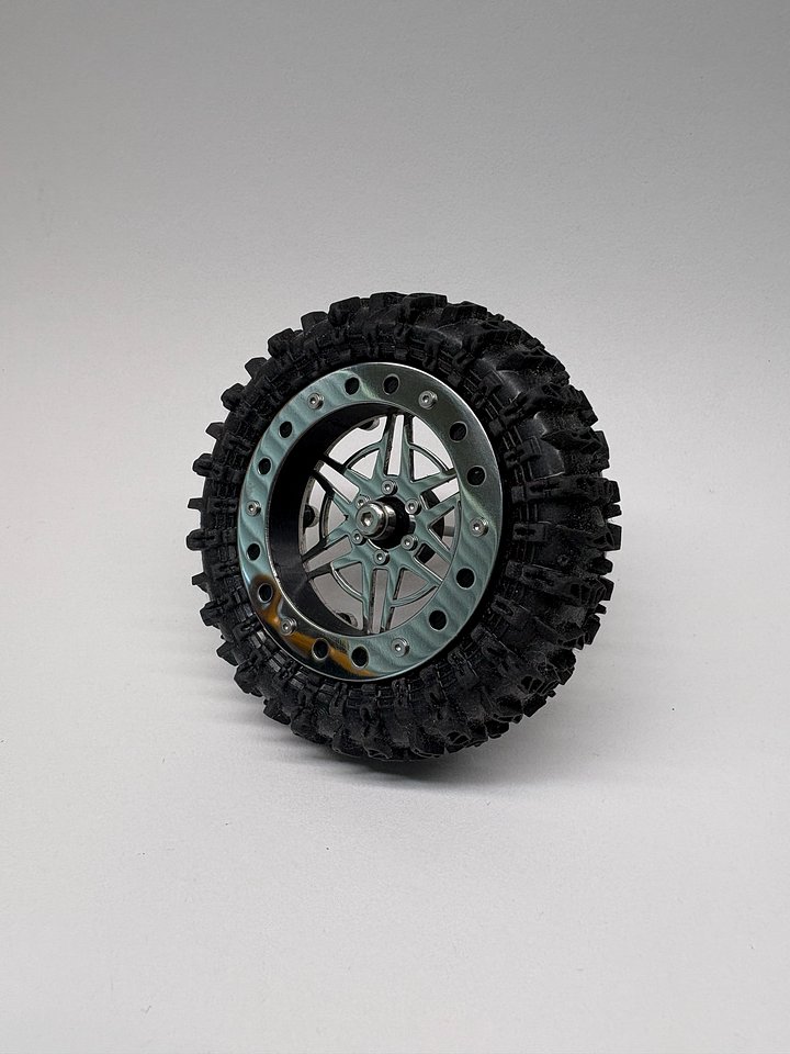 1.8" v2 Floater Wheels - "Supernova" wheel face with "Cheddar" floater product image (2)