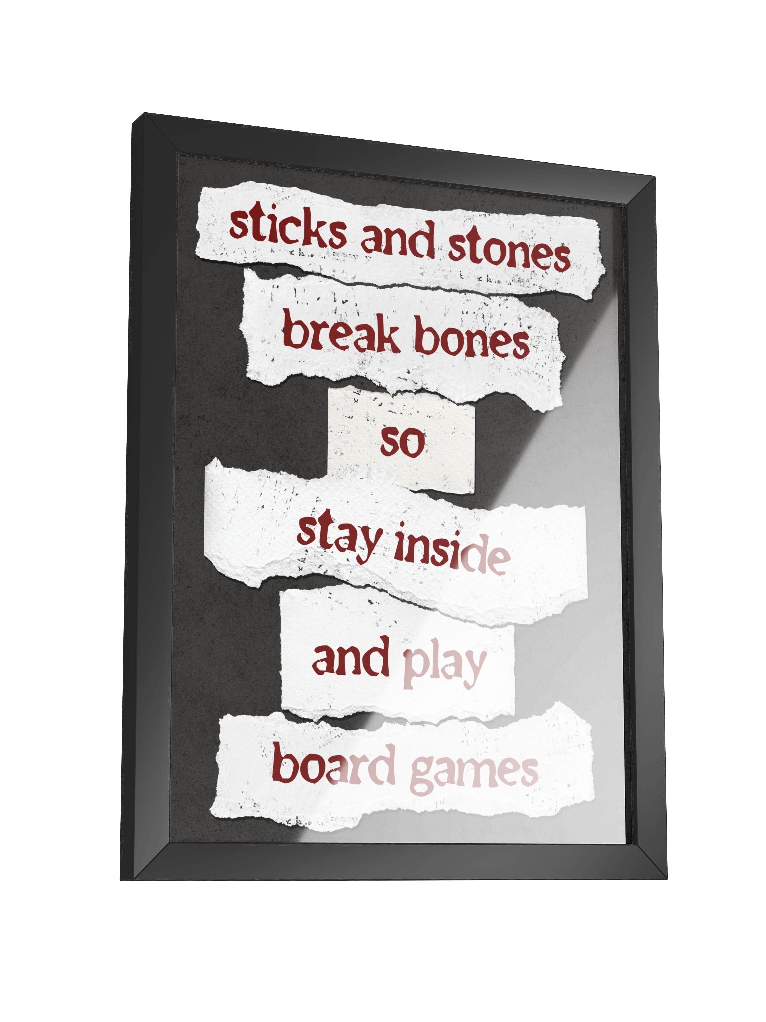 Ransom Note Board Game Room Poster - FRAMED product image (11)