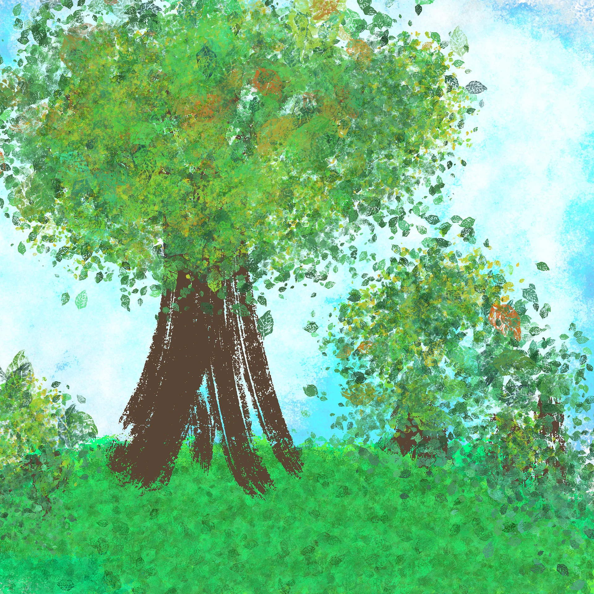 Handdrawn Leaf Scatter Brush product image (4)