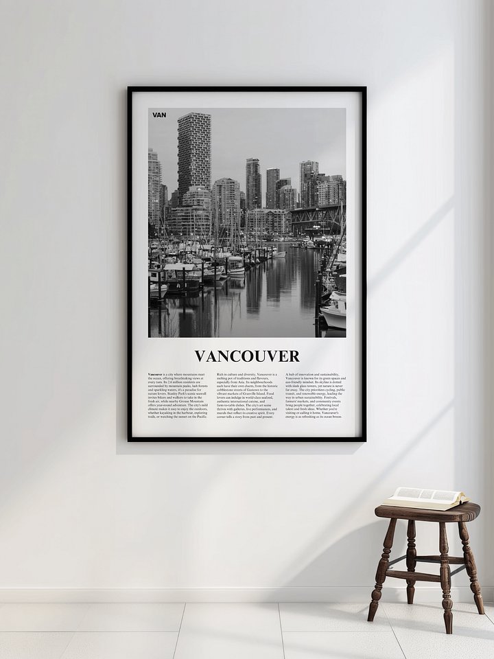Vancouver 04 Newspaper Poster | Framed product image (2)