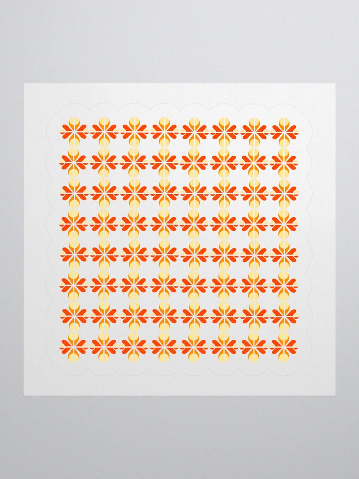 Geometric Floral Pattern Sticker Set product image (1)