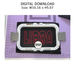 Libra Applique Embroidery Design product image (2)