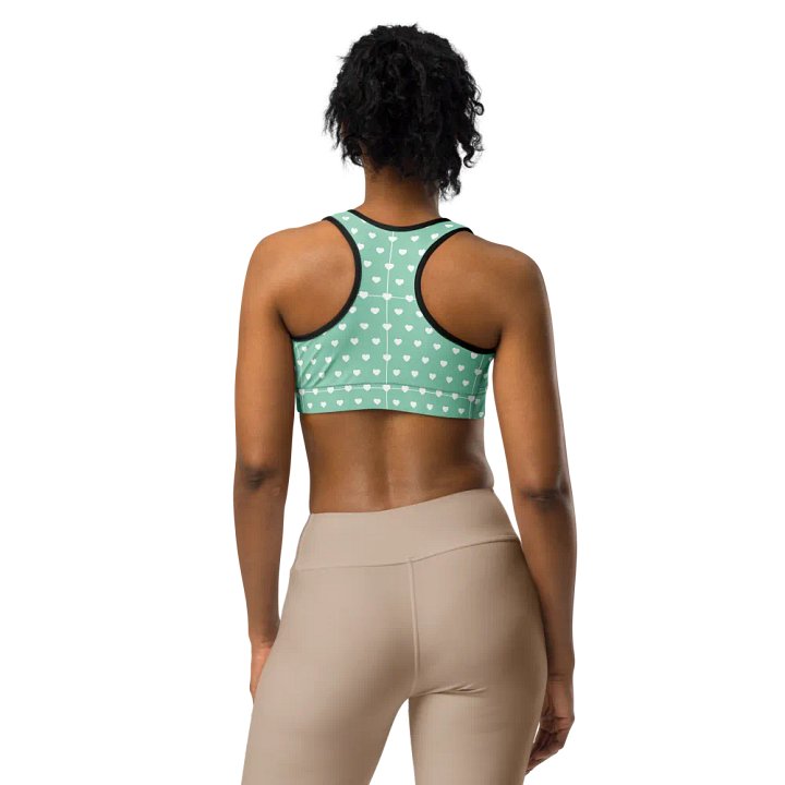 Pastel Heart Seamless Pattern Sports Bra - V1 product image (1)