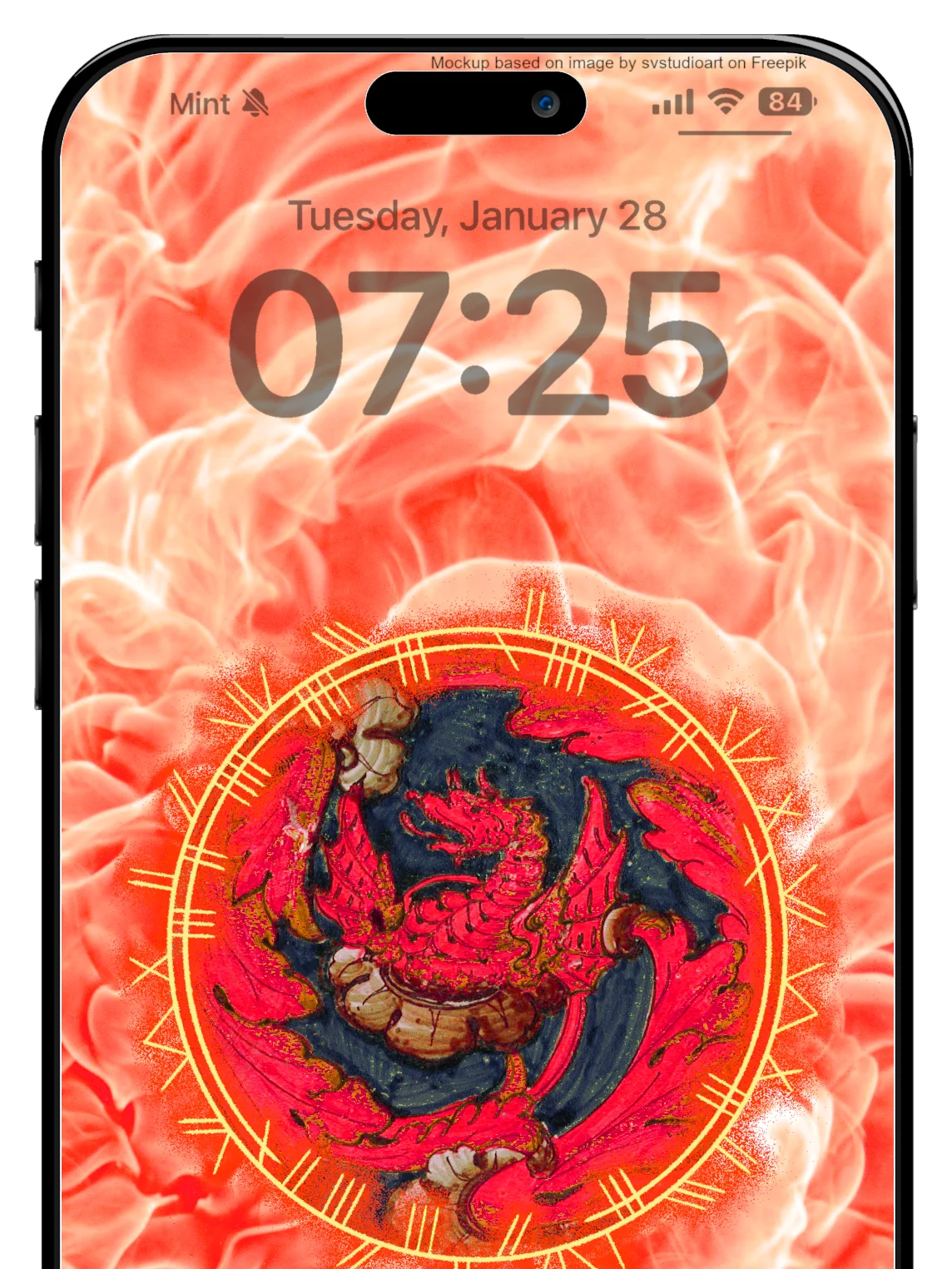 Red Dragon Phone Wallpaper product image (1)