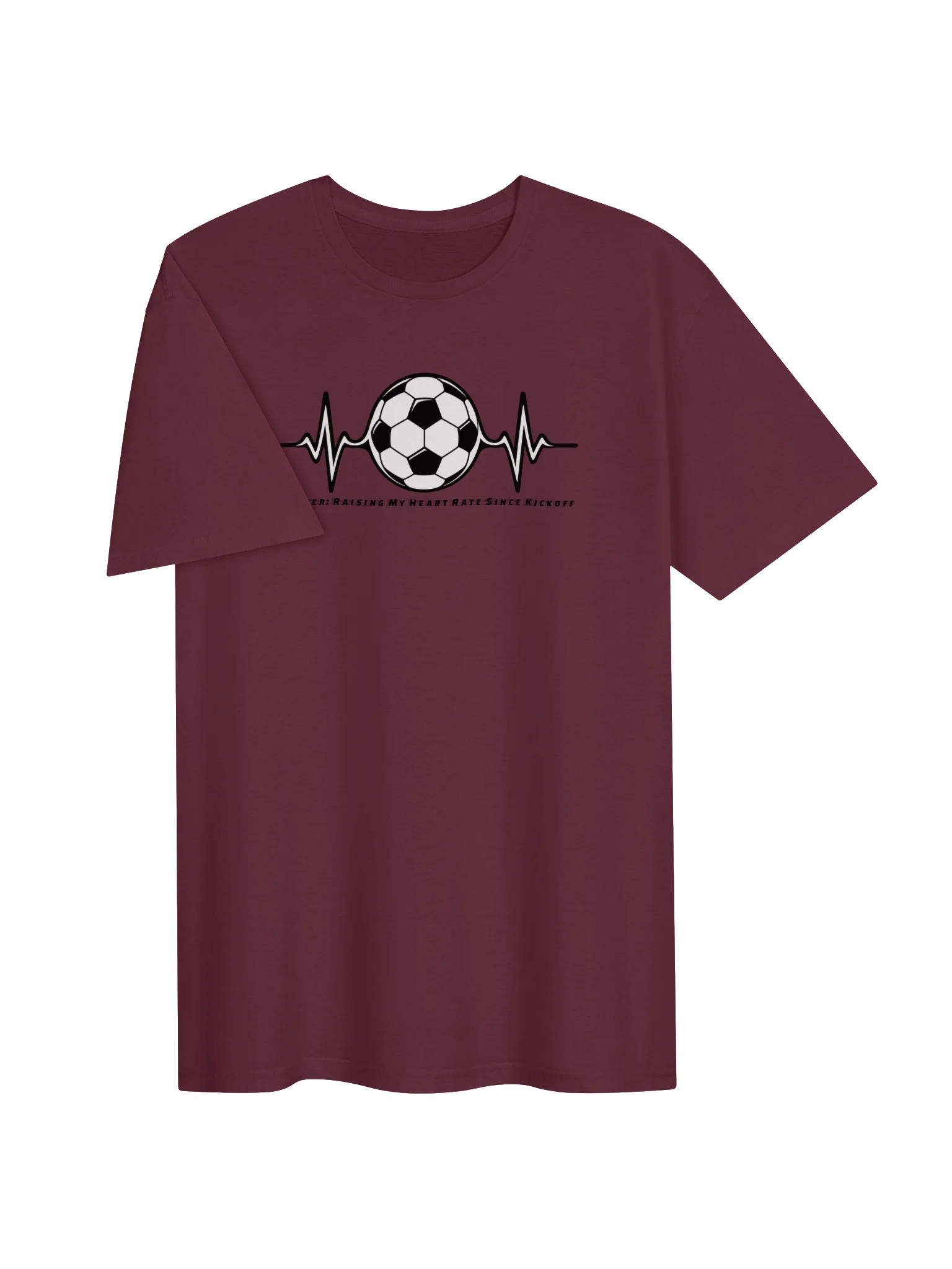 Raising My Heart Rate Heartbeat Soccer Ball Tee product image (3)