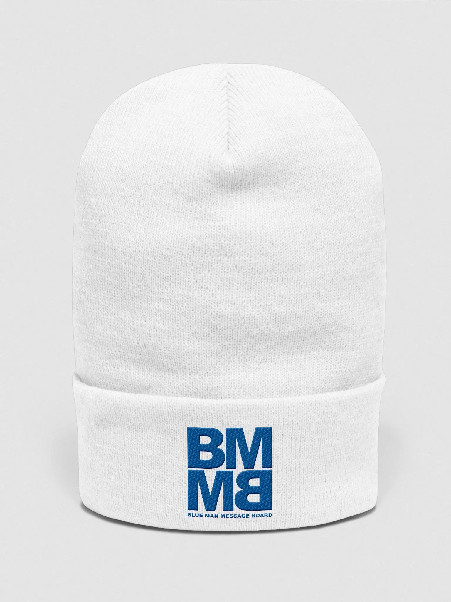 Blue Man Message Board Logo Embroidered Beanie product image (1)