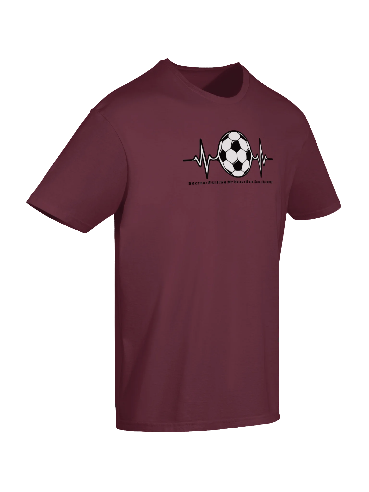 Raising My Heart Rate Heartbeat Soccer Ball Tee product image (6)