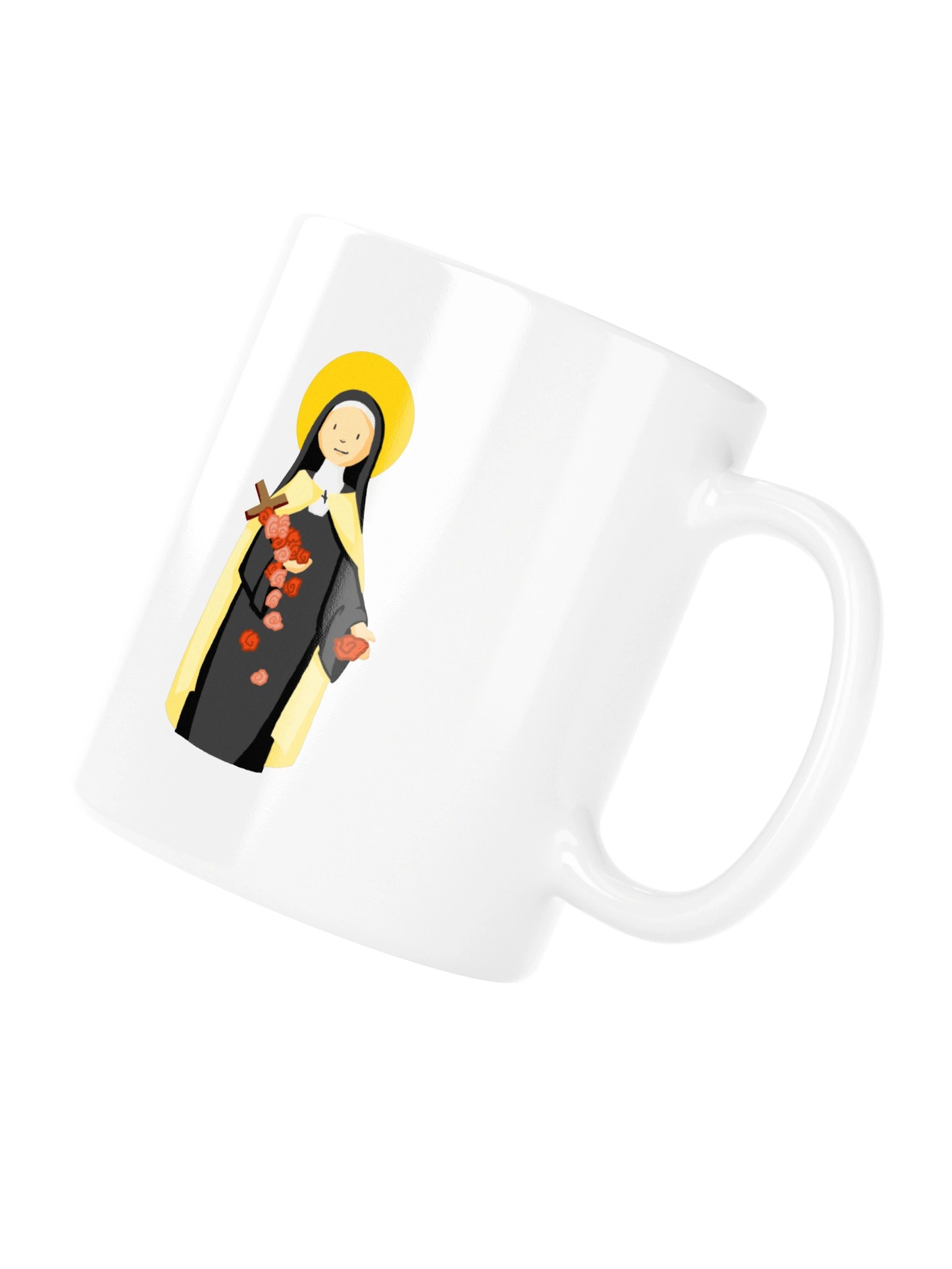 St. Therese of Lisieux - White Glossy Mug - Special Fourthwall Launch Edition product image (10)