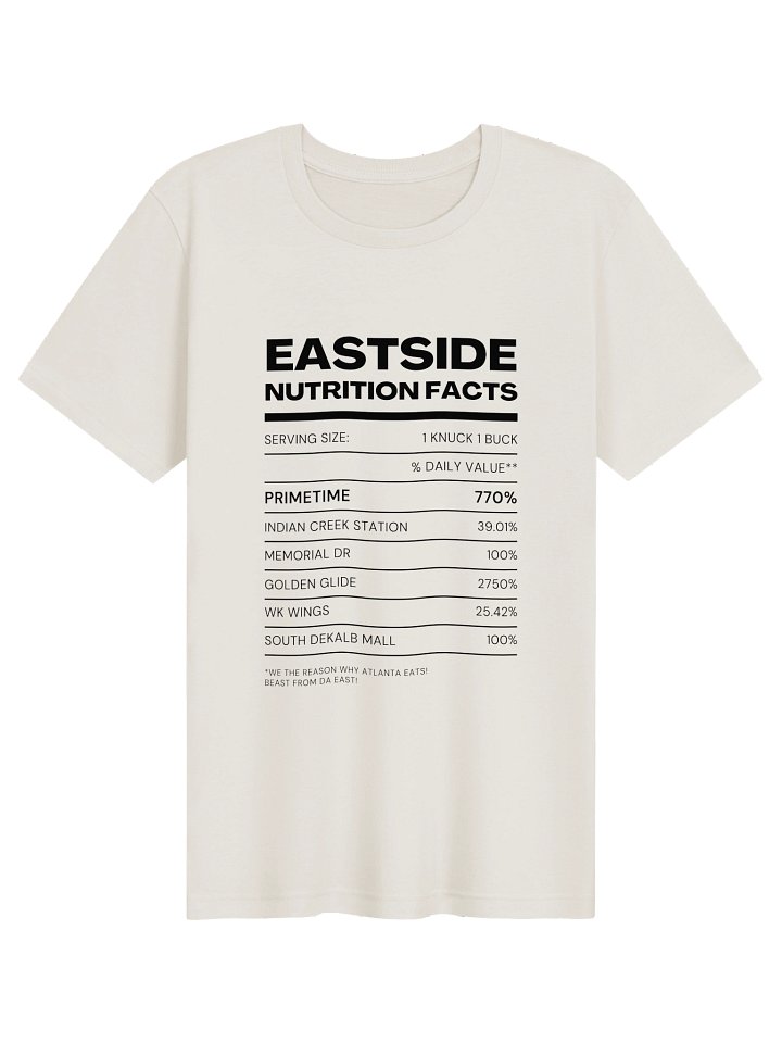 Nutrition Facts Eastside T-Shirt product image (21)