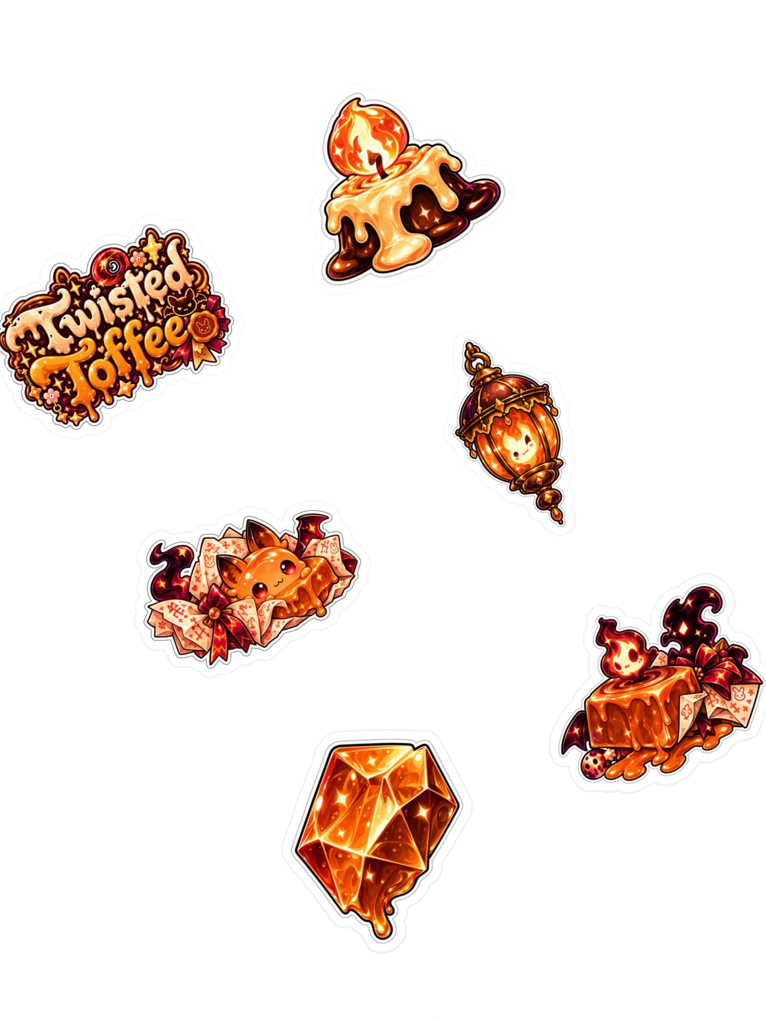 The AFK Cafe™ Twisted Toffee | 6-Piece Sticker Pack Vol. 3 product image (1)