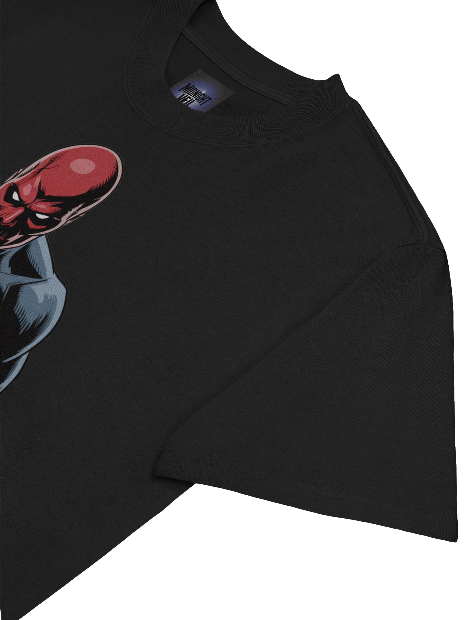 Crimson Armour: Red Skull Oversized Faded T-Shirt product image (7)