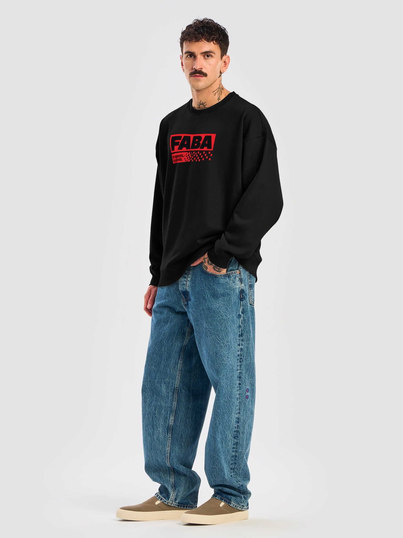 FABA oversized crewneck product image (8)