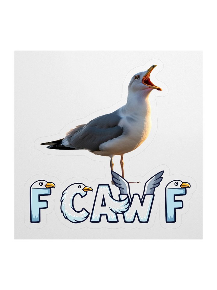 F CAW F Sticker product image (1)