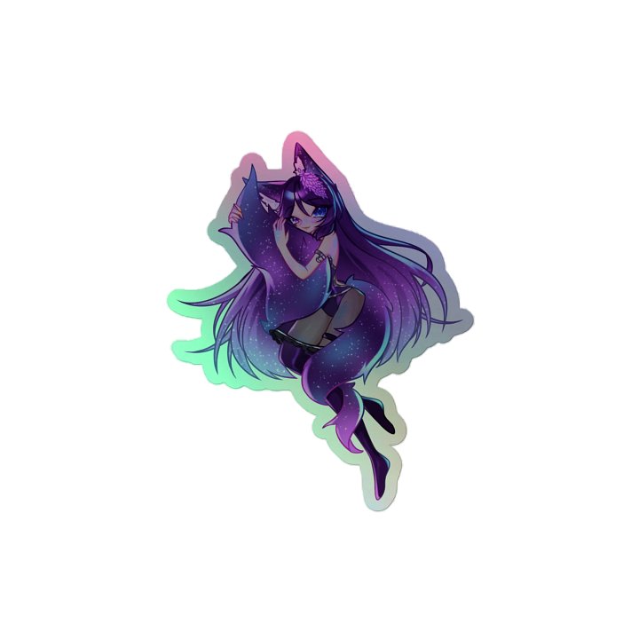Miss Rave Tail Cuddle Holographic Sticker product image (2)