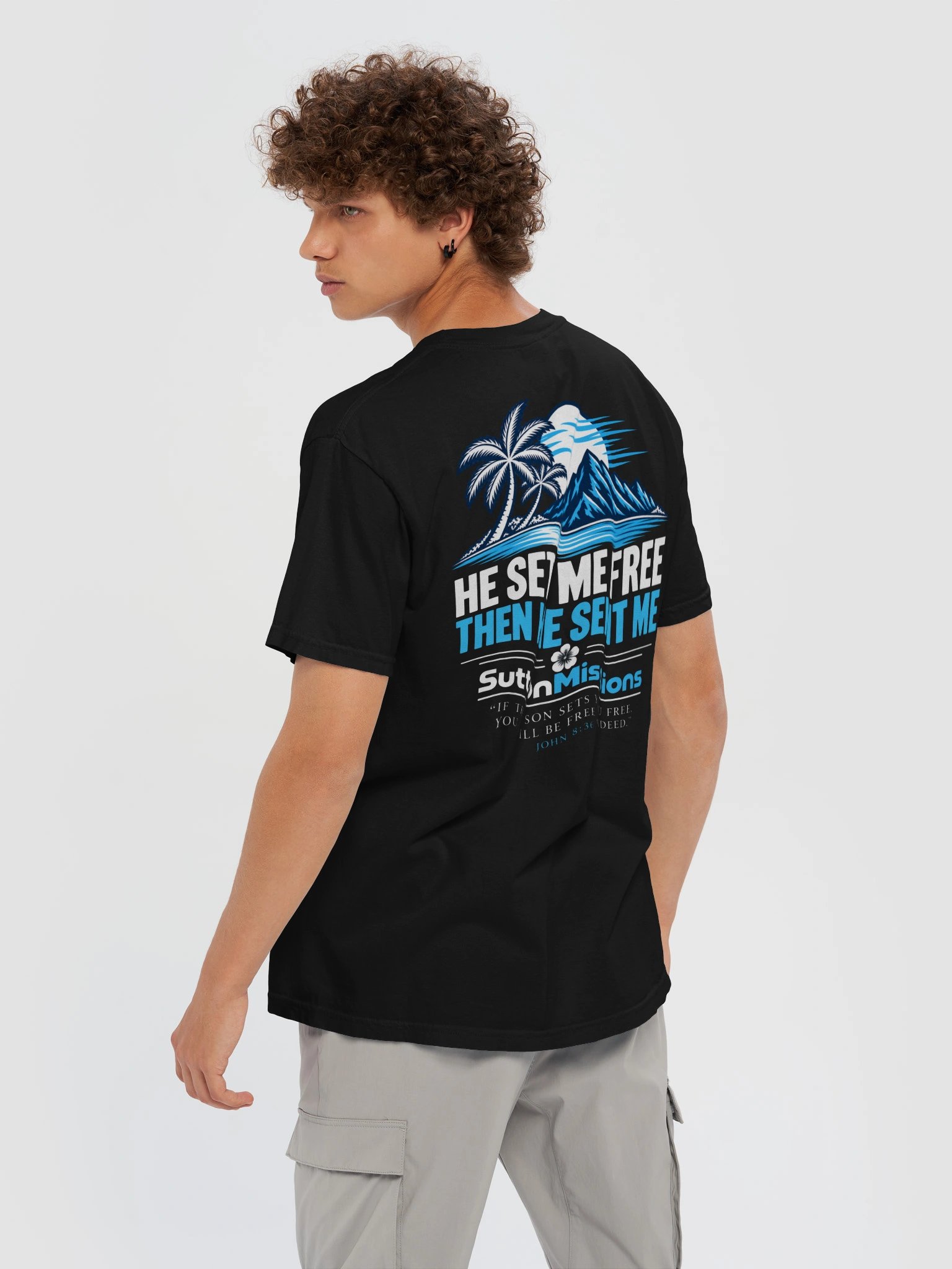 He Set Me Free — Sutton Missions T-Shirt product image (128)