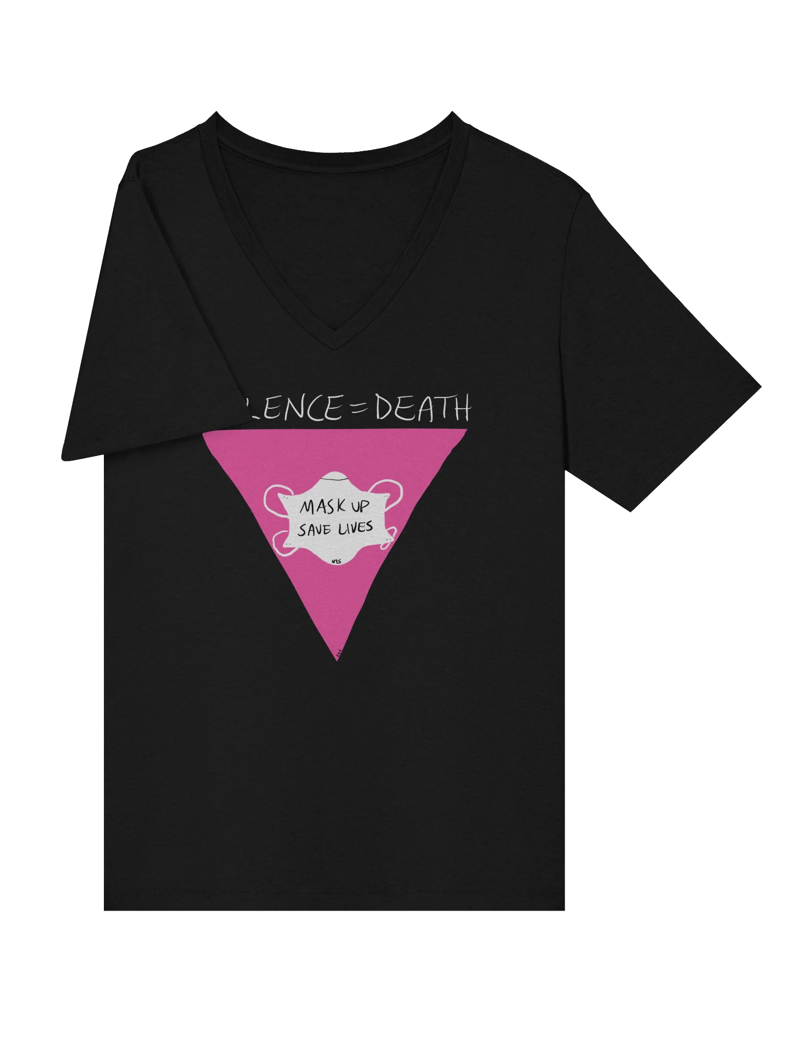 Silence=Death v-neck tee product image (17)