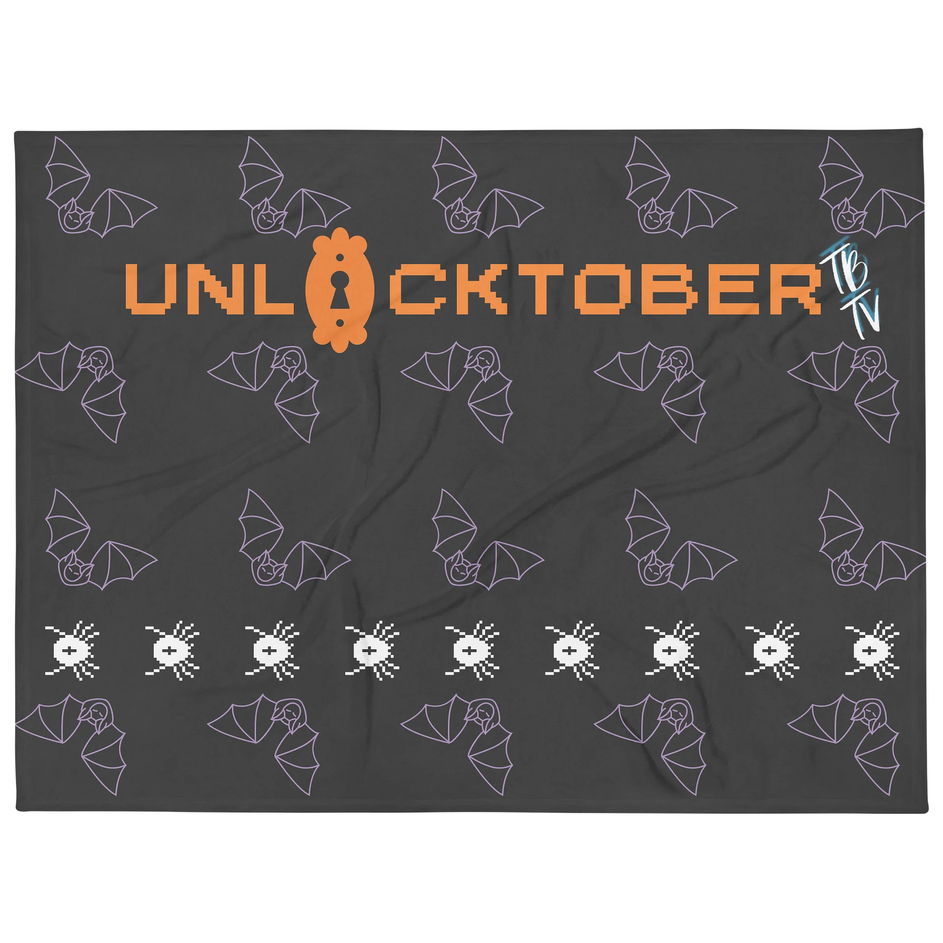 UNLOCKTOBER Halloween Throw Blanket product image (1)