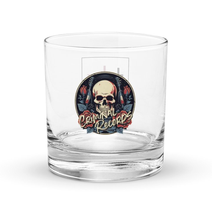 Criminal Records Rocks Glass product image (1)