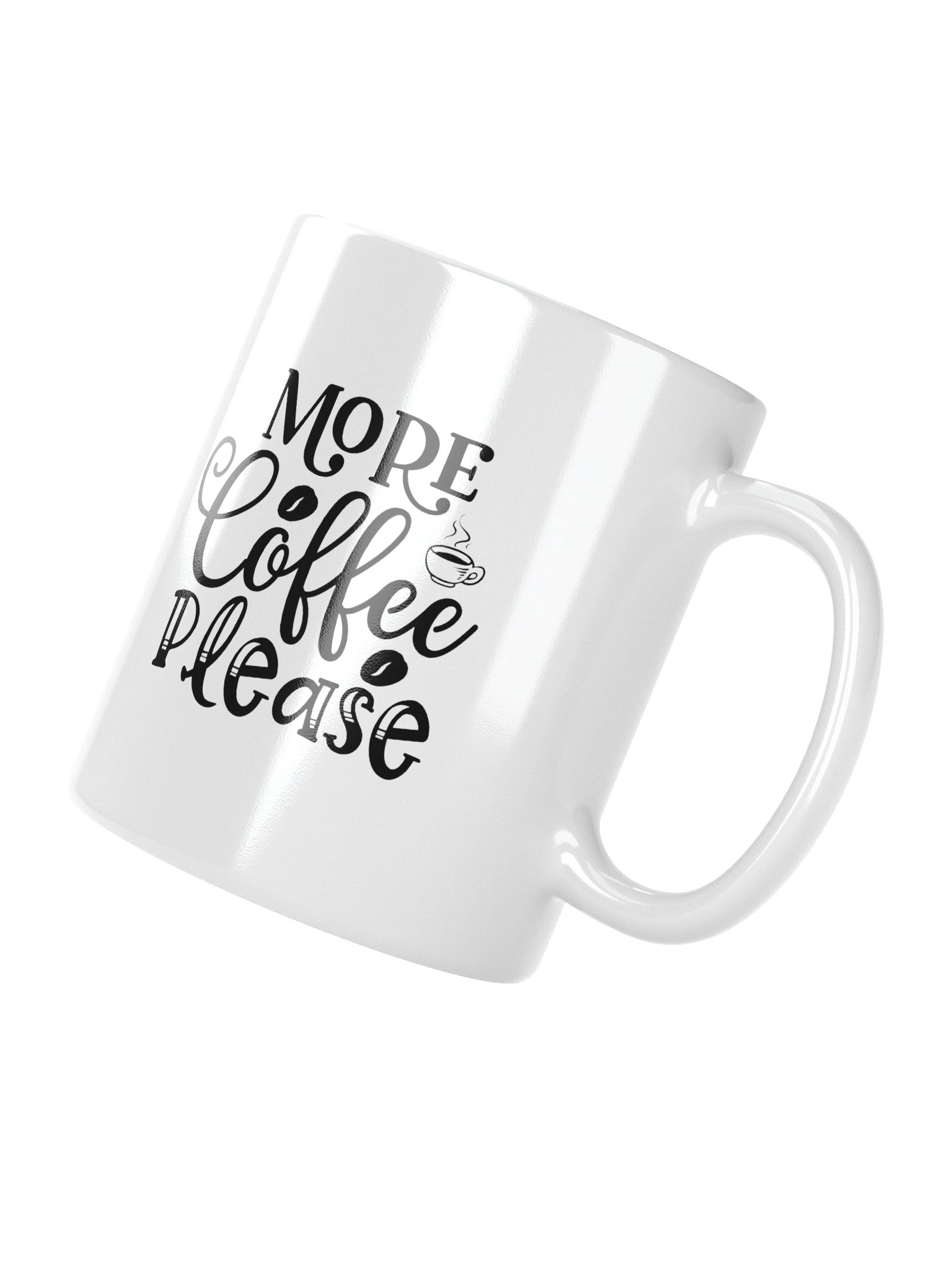 More Coffee Please Funny Mug - Cute Caffeine Addict Ceramic Cup Gift product image (8)