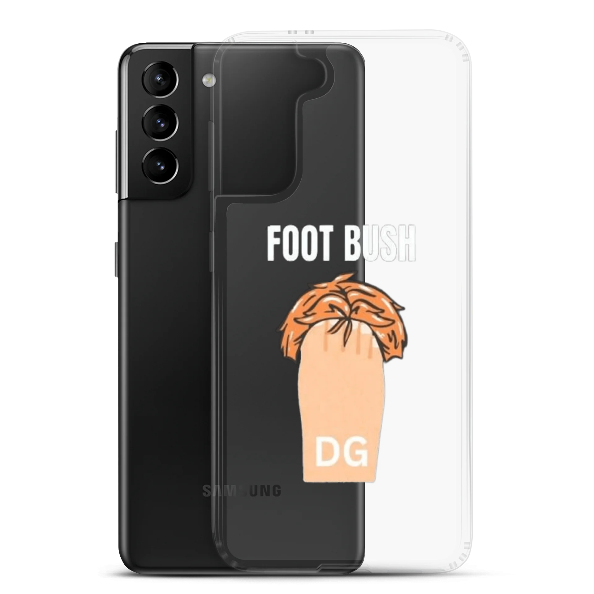 Foot Bush Orange Hair Clear Samsung® Case product image (16)