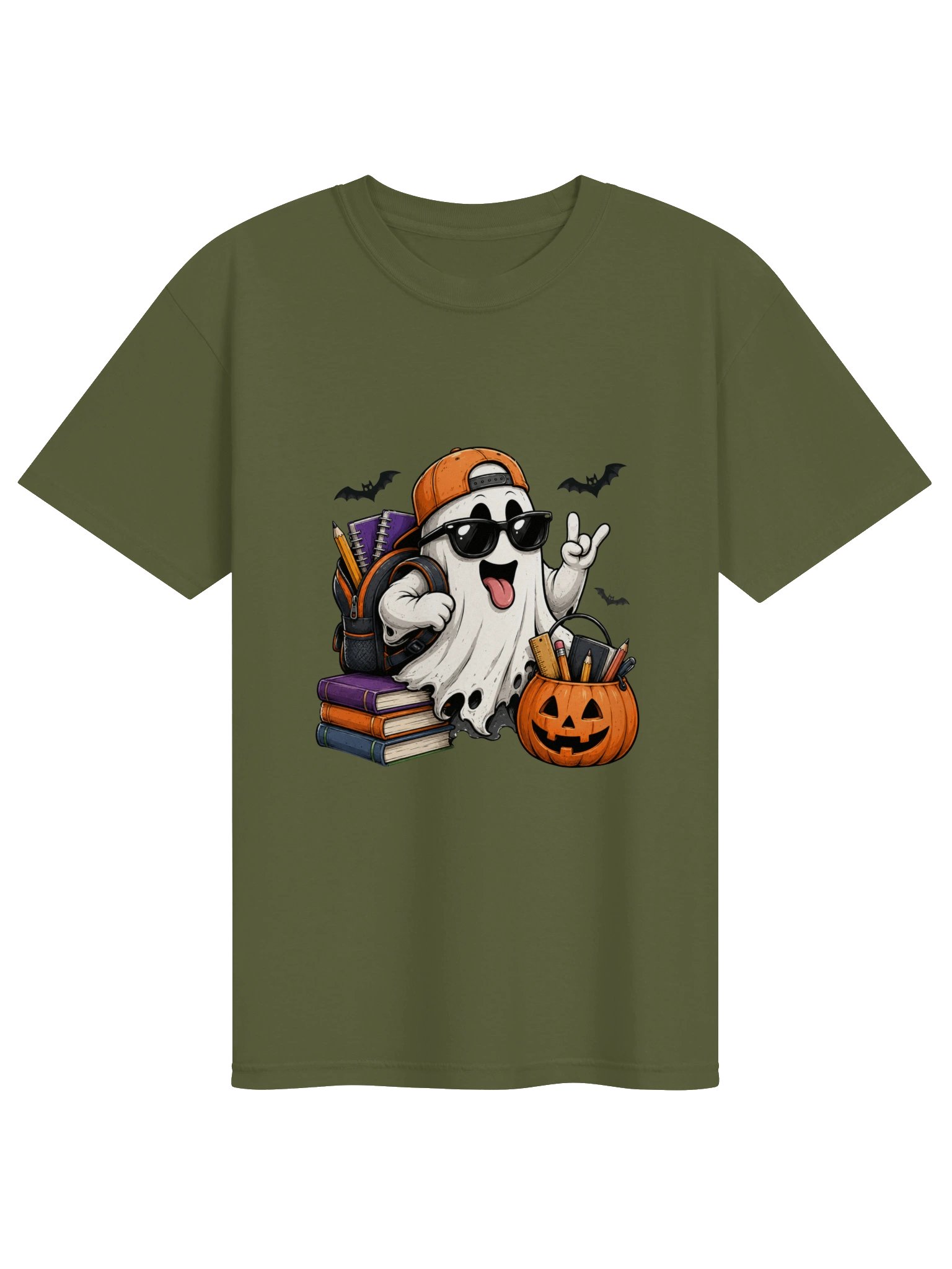 Halloween Back to School Ghost T-Shirt | Comfort Colors 1717 product image (1)
