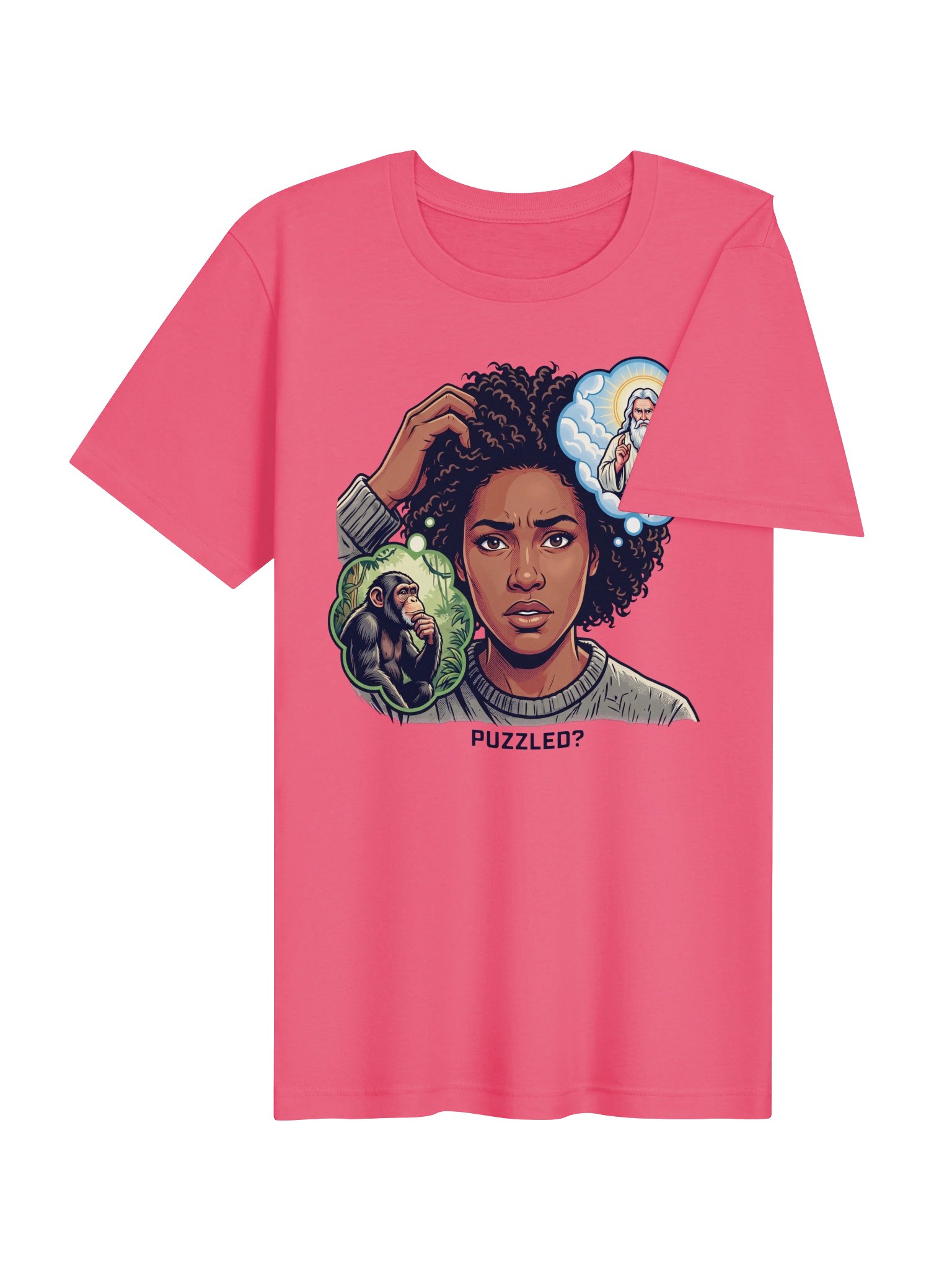 Puzzled about the Big Bang Theory vs Evolution Statement Tee product image (21)