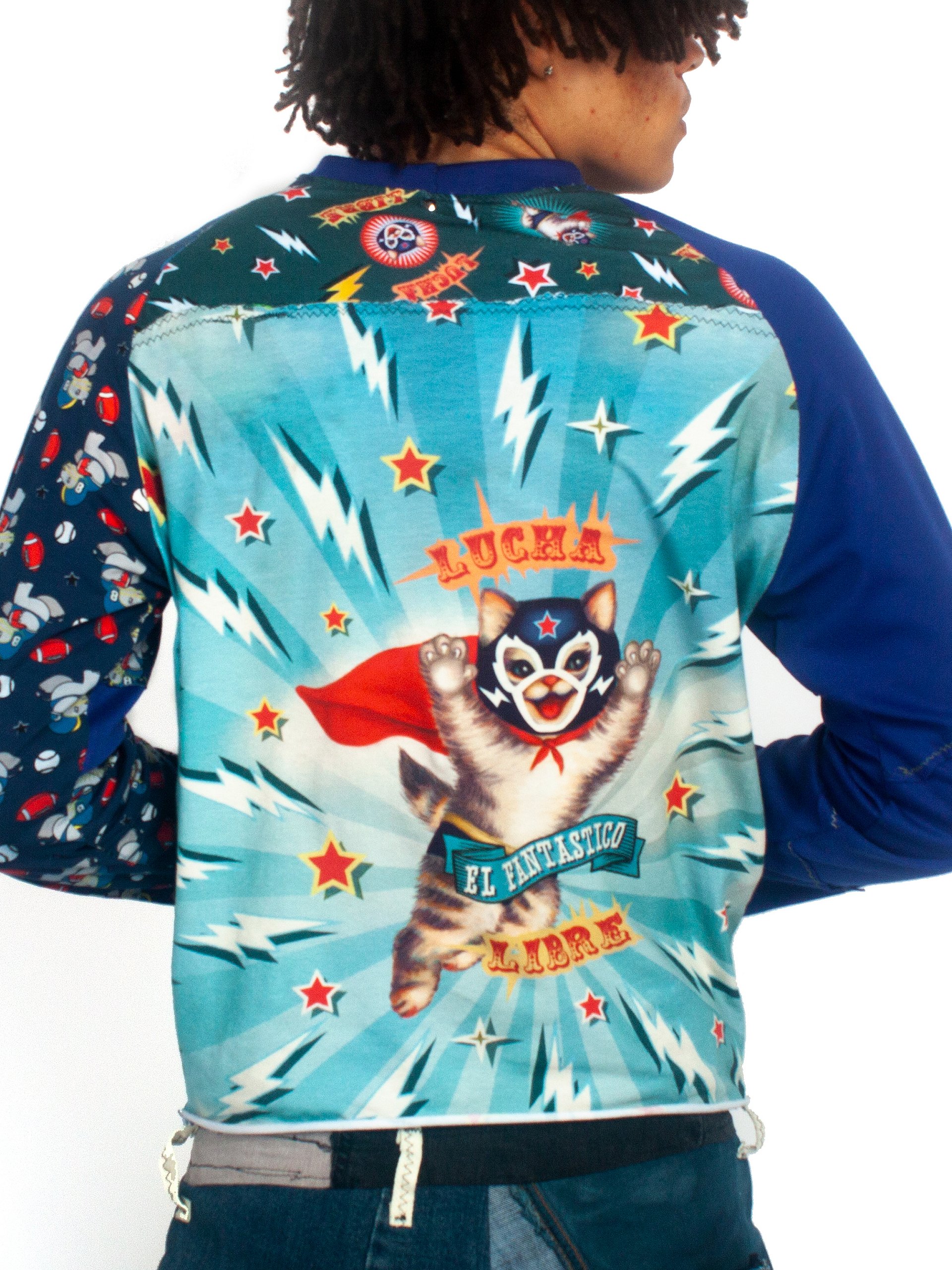 RAGLAN LONG SLEEVE TEE - BLUE product image (2)