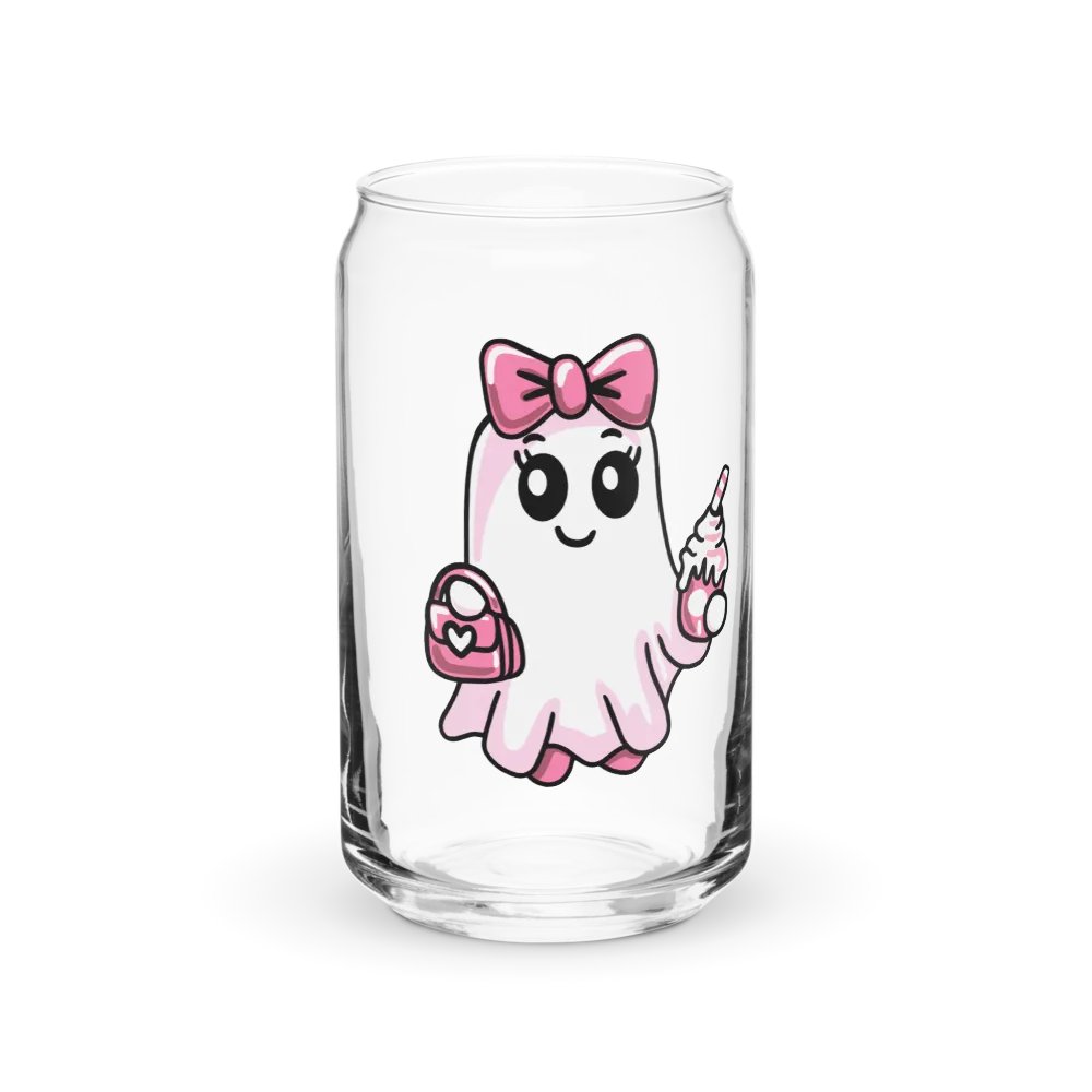 Cute Ghost 16oz Can-Shaped Drinking Glass product image (1)