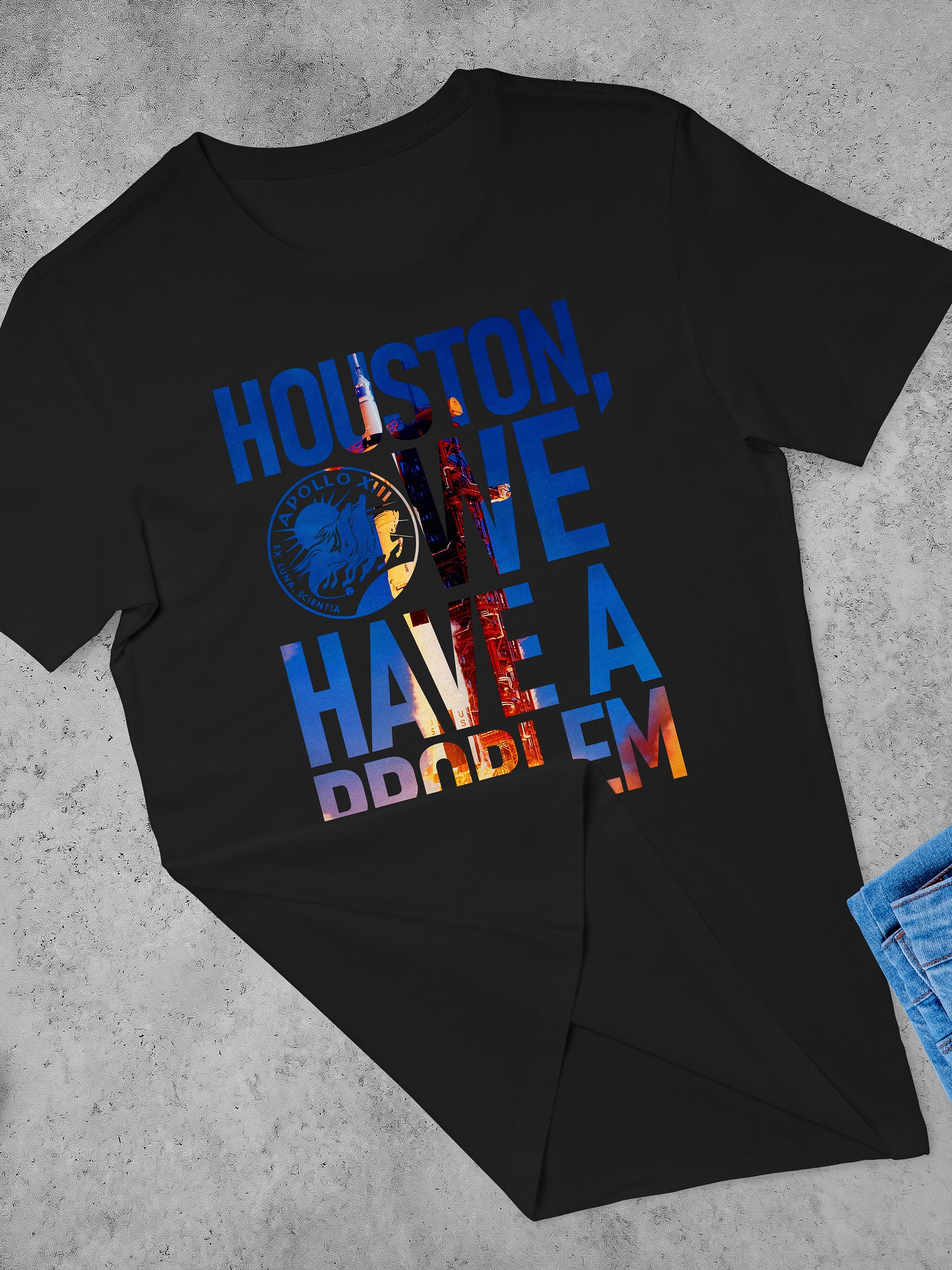 Houston, we have a problem / NASA — Short-Sleeve Unisex T-Shirt, Space T-Shirt, NASA Apollo T-Shirt product image (3)