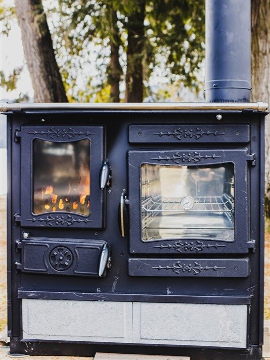 Guliver Wood Burning Cook Stove by Guca Soapstone with Warming Oven Left Hand Flue product image (8)