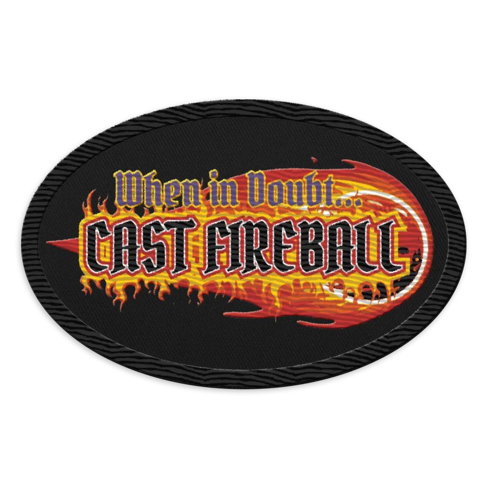 When in Doubt Cast Fireball Patch product image (1)
