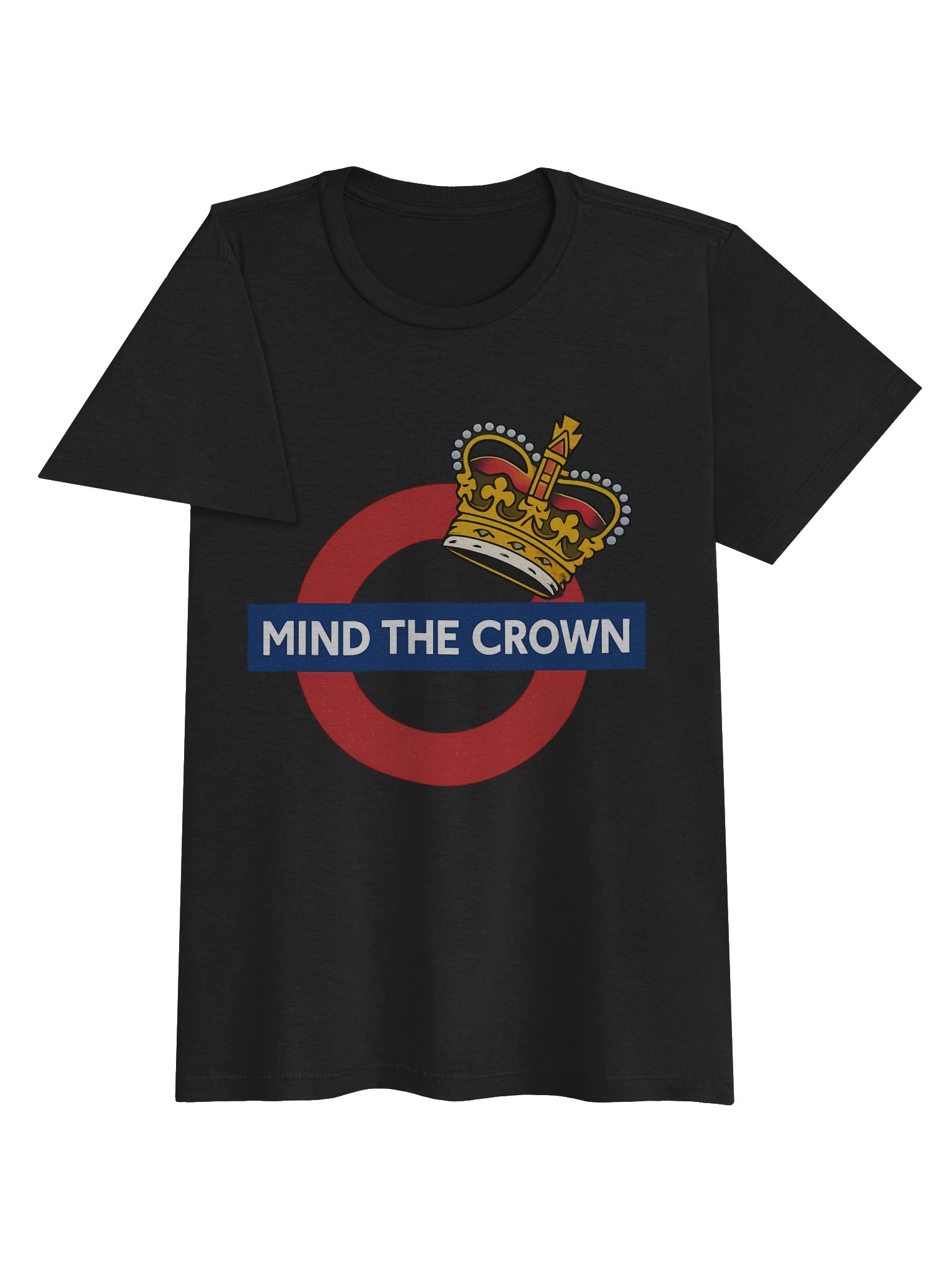England "Mind The Crown" Women’s T-Shirt | London Underground Inspired Graphic Tee – British Heritage Streetwear product image (4)