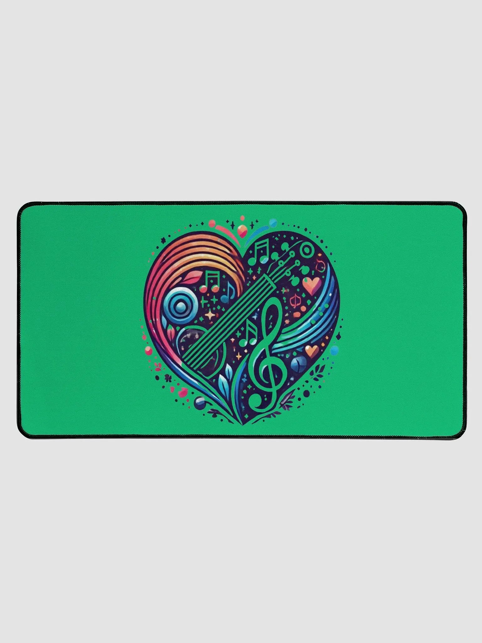 Melodic Heartbeat Desk Mat product image (1)