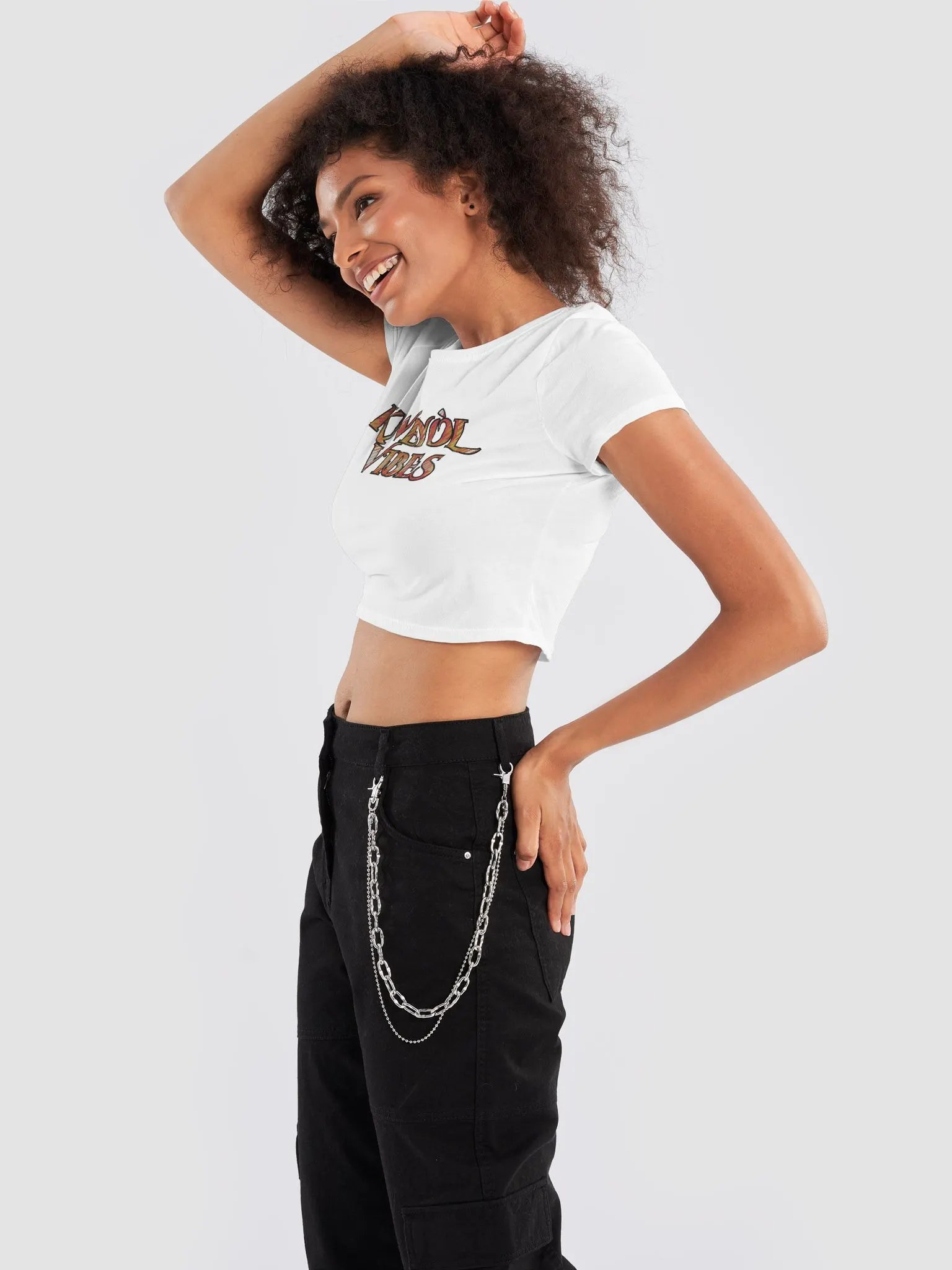 KWÉYÒL VIBES Women's Crop Tee product image (32)