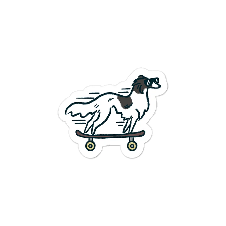 Fast Dog Sticker - Black Spotted product image (1)