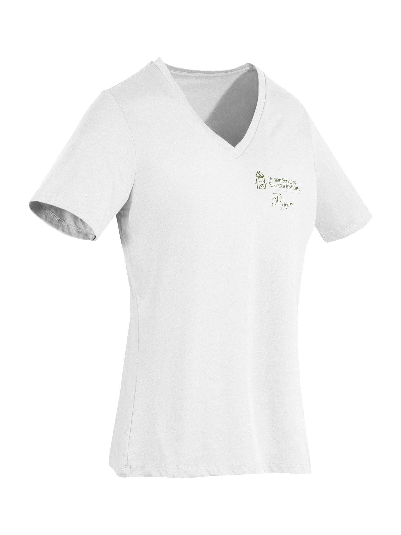 HSRI 50th Anniversary V-Neck T-Shirt - White product image (7)