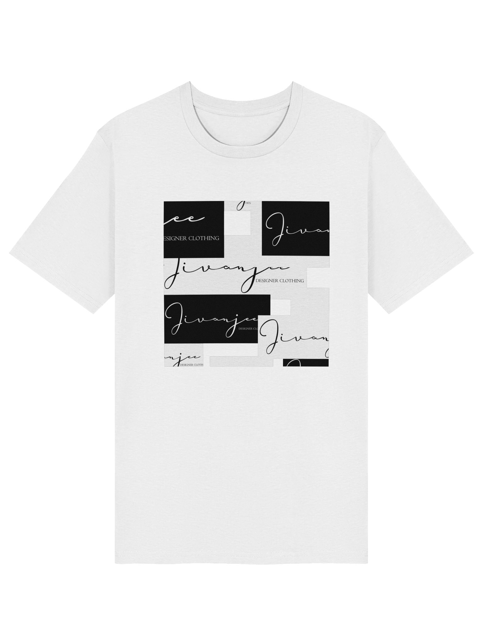 Jivanjee Designer - SIgnature logo tee - front block pattern product image (3)