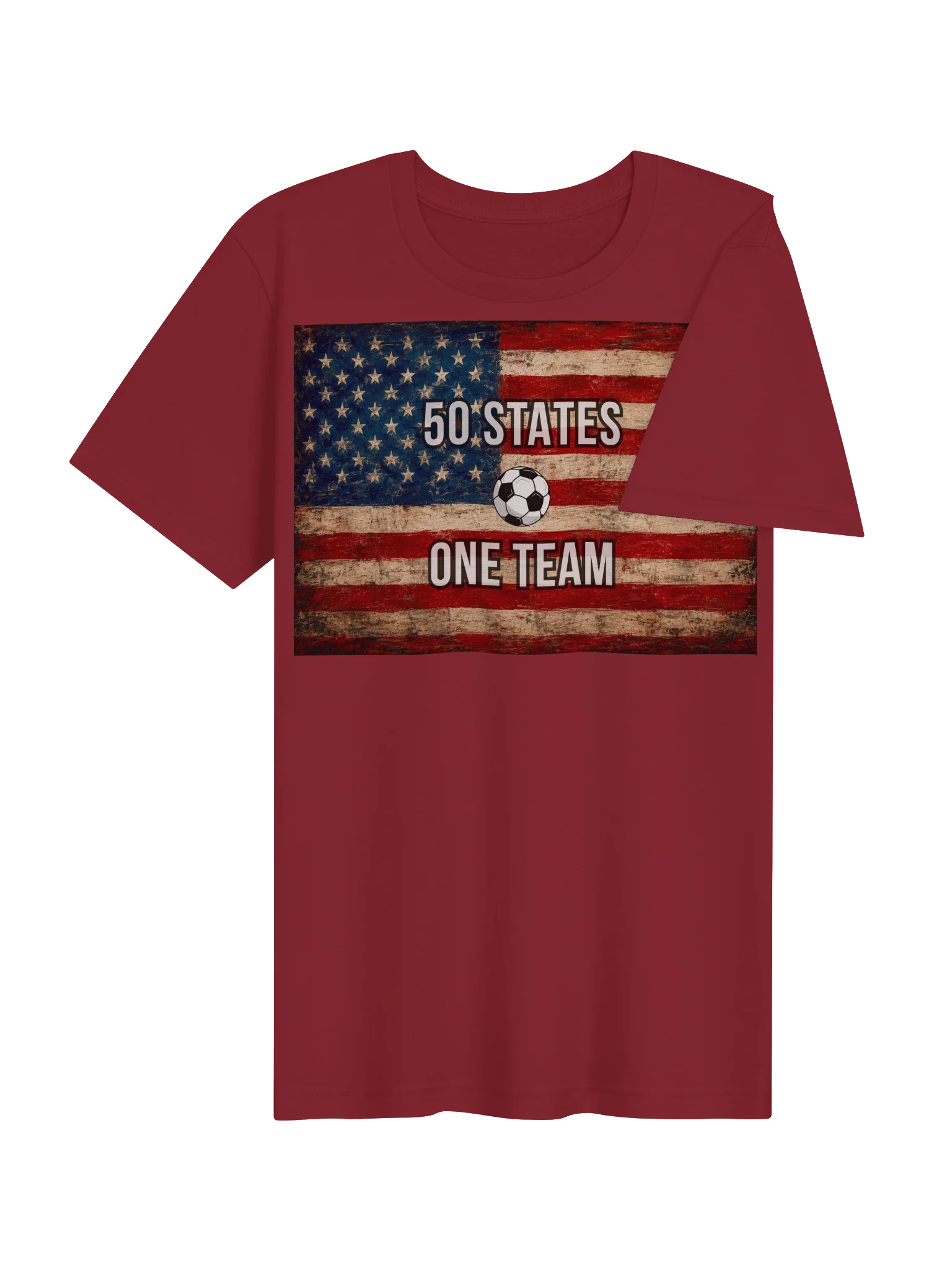 50 States One Team Soccer Shirt | USA Soccer Fan Tee | US Soccer NT supporter apparel product image (54)