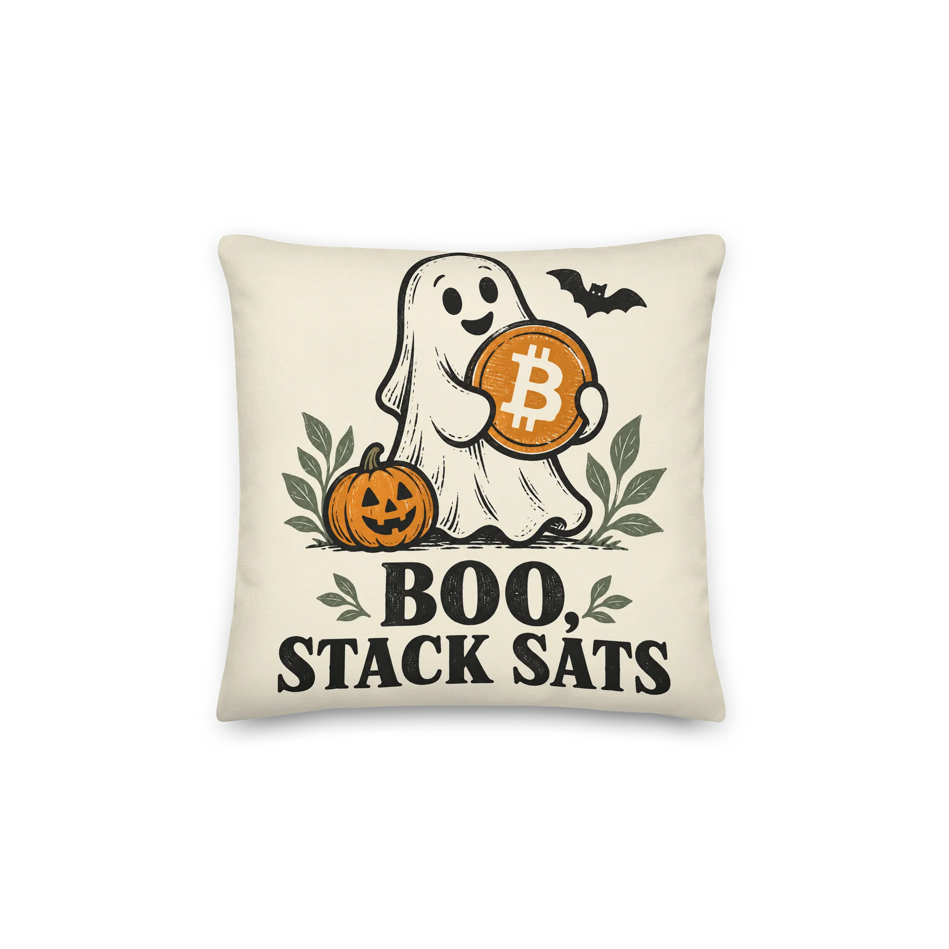 Bitcoin Ghosts All-Over Print Pillow product image (2)
