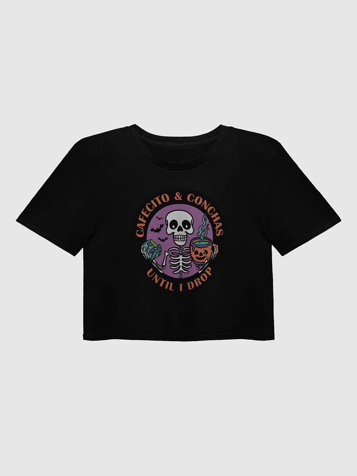 Cafecito and Conchas Halloween Skeleton Crop Top product image (1)