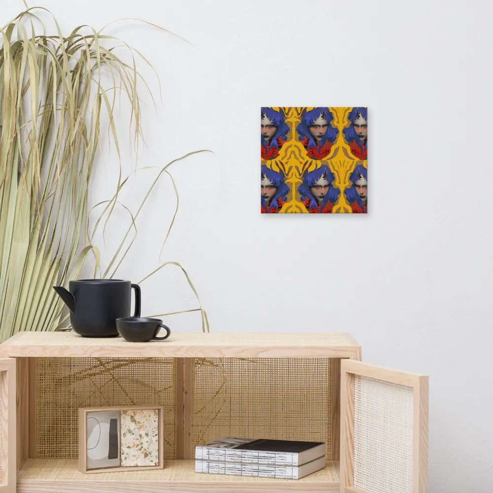 Something Strange, Charming and Blue Square Canvas Print product image (5)