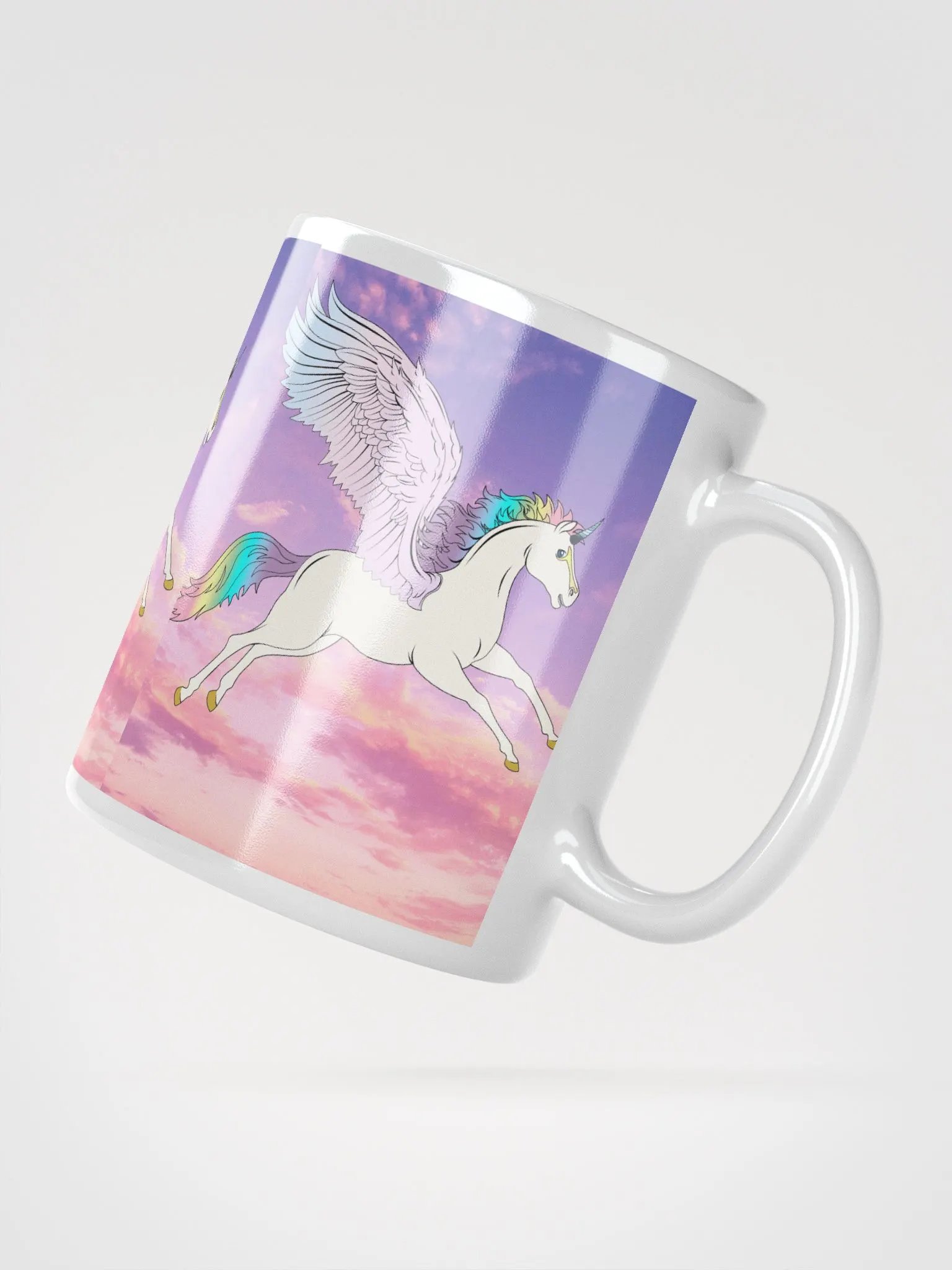 Winged Unicorn Rainbow Mug product image (4)