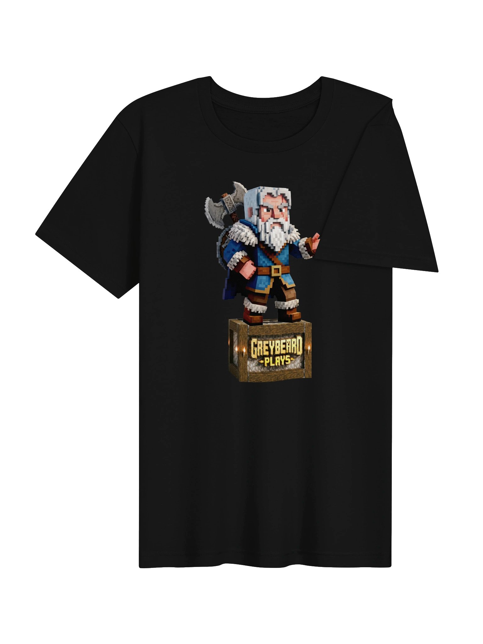 Greybeard Plays Minecraft Style Tee product image (4)