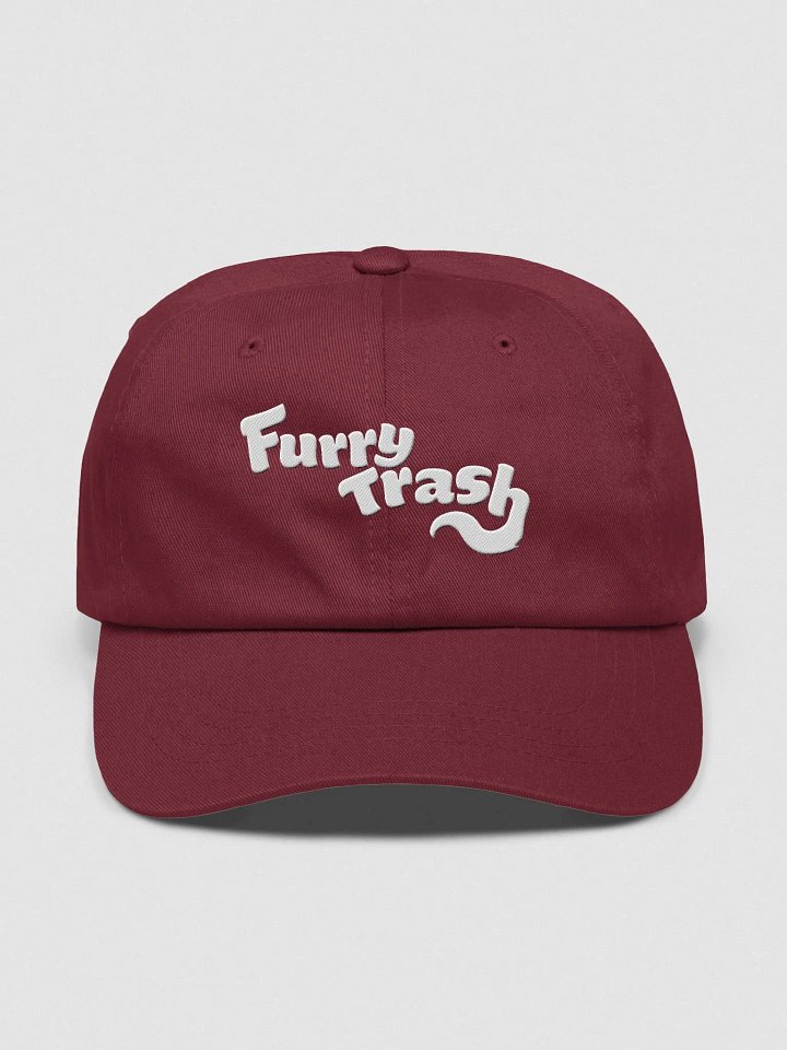 Furry Trash Dad Hat – Bubble Logo - White Thread Collection product image (1)