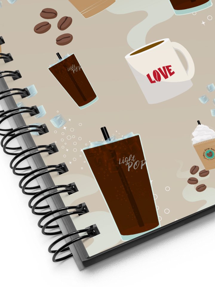 Caffeine Fiends Assoc Spiral Notebook with Dotted Lines product image (1)
