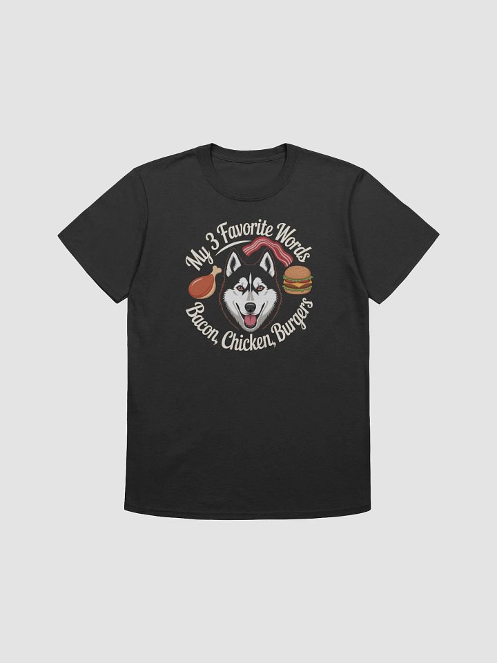 Bacon, Chicken, Burgers Dog Face T-Shirt product image (1)