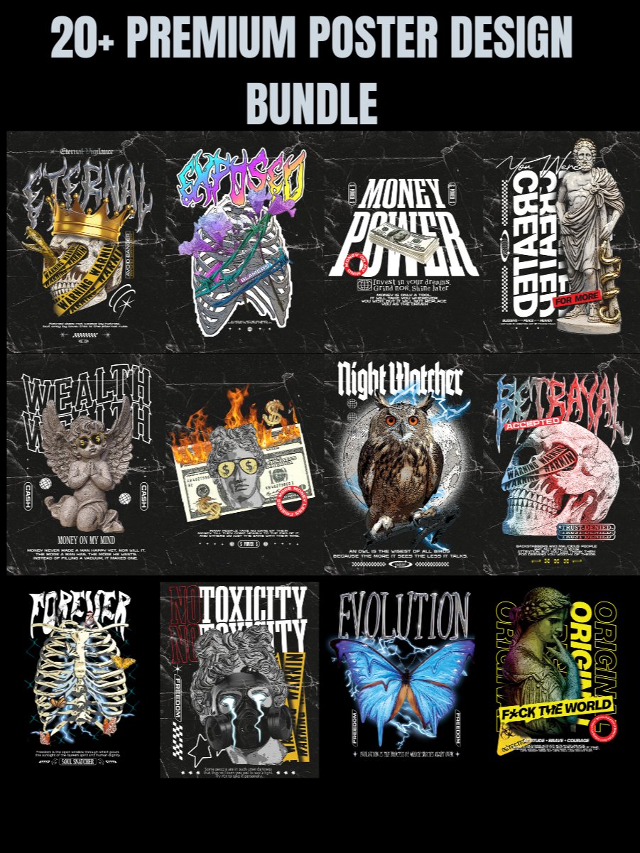 20+ Premium POSTER Design Bundle product image (1)