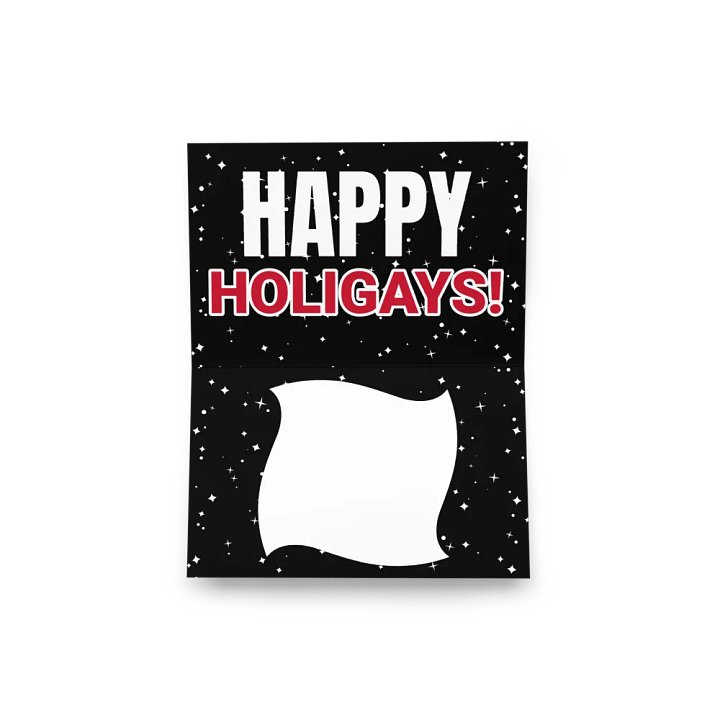 Camp Christmas Gay Leather Collection Sleigh My Name Leather Daddy Christmas Pride Christmas Card product image (2)