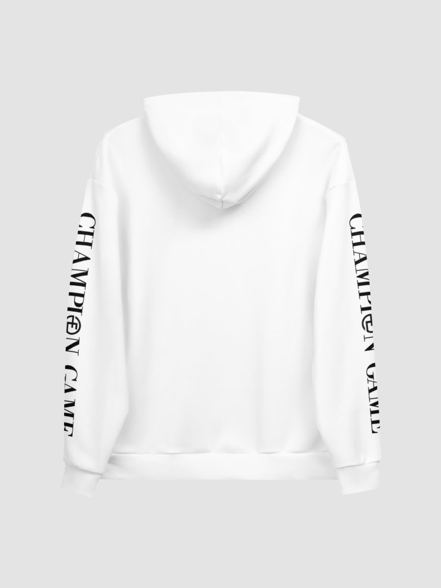 White Black Champion Game Sleeve Hoodie product image (3)